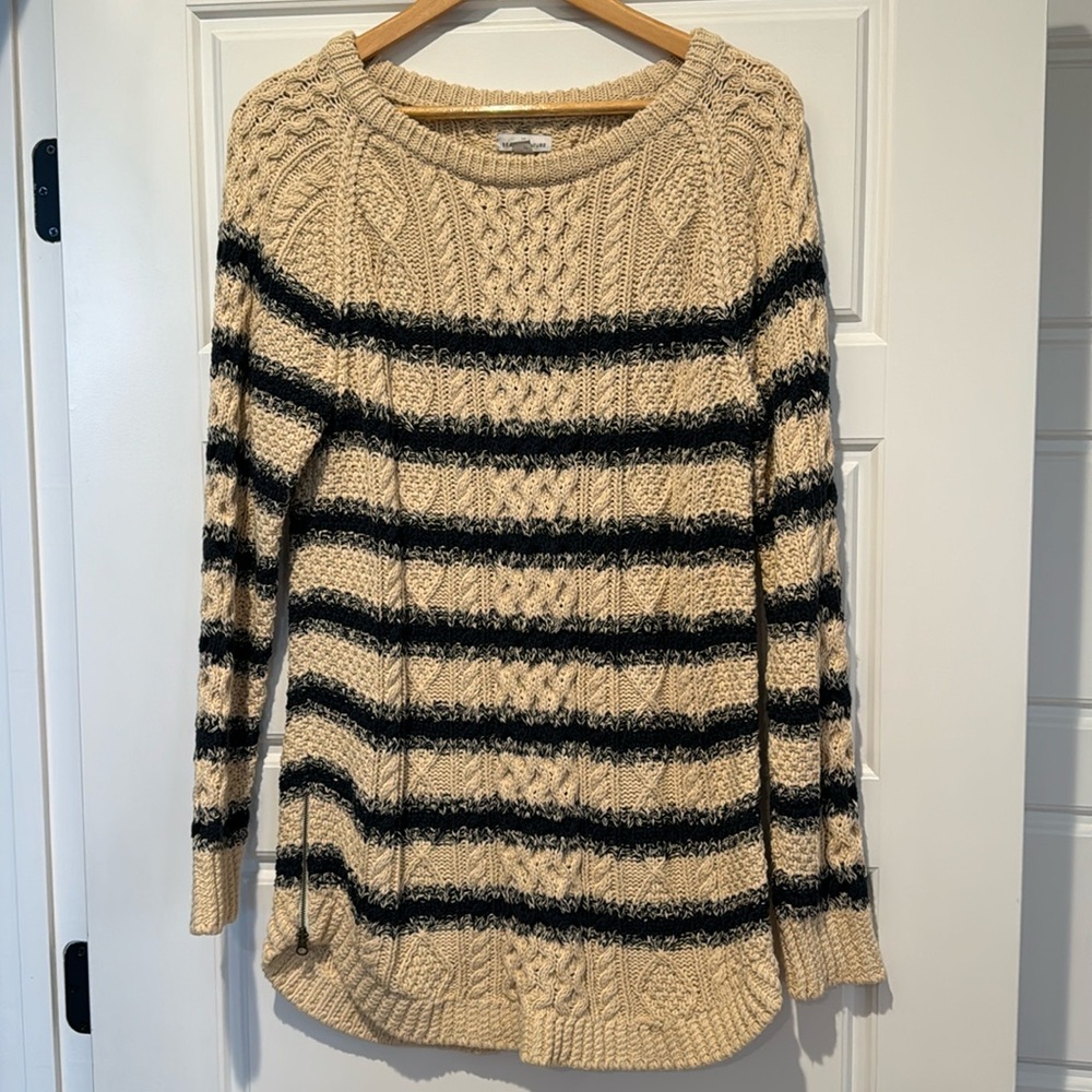 LL Bean signature cotton fisherman's sweater